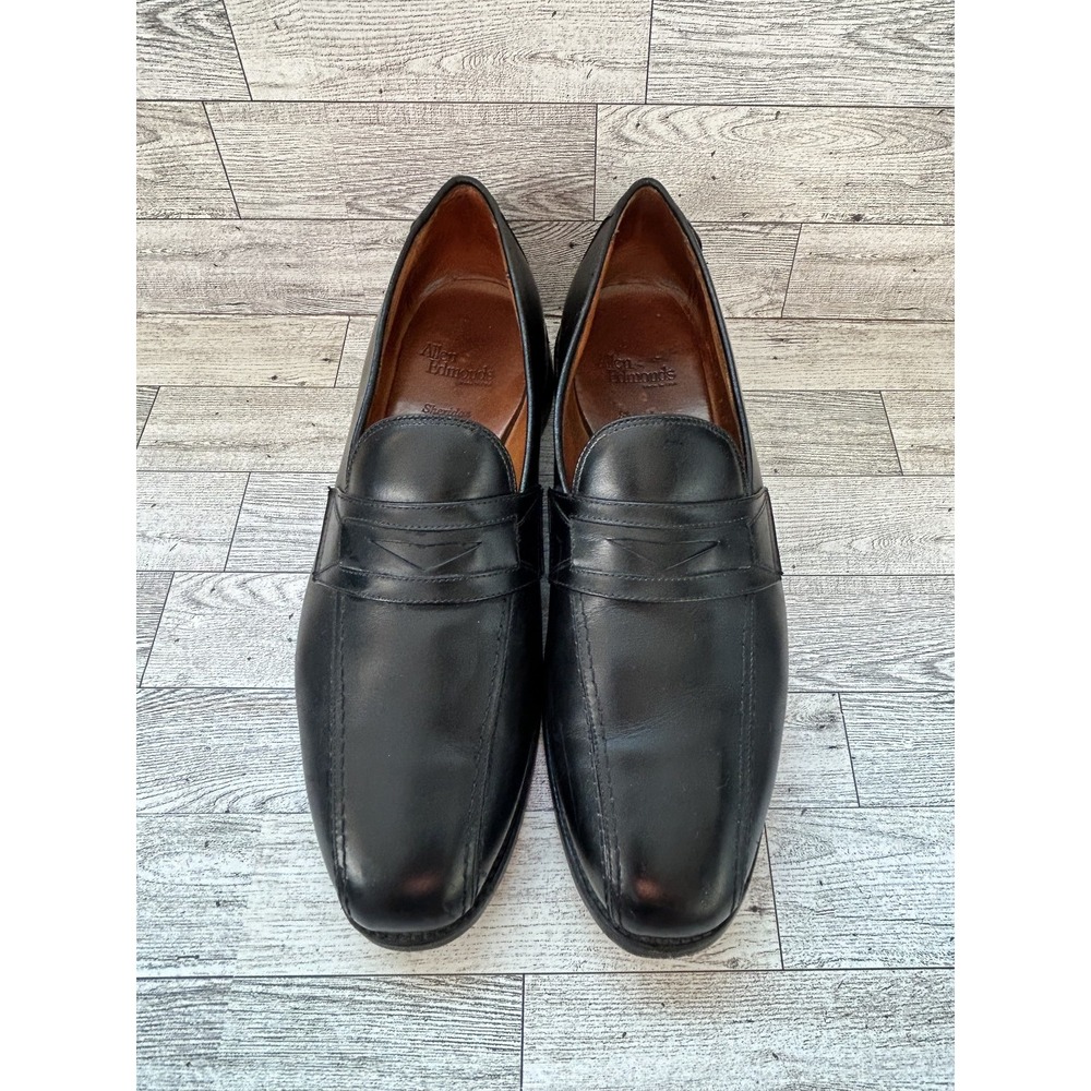 Allen Edmonds Sheridan‎ Shoes Mens Size 11.5 Black Leather Loafers Slip On USA